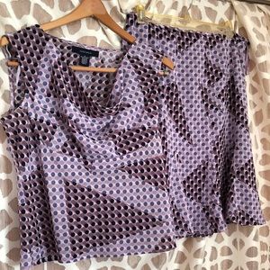 Two piece top & skirt